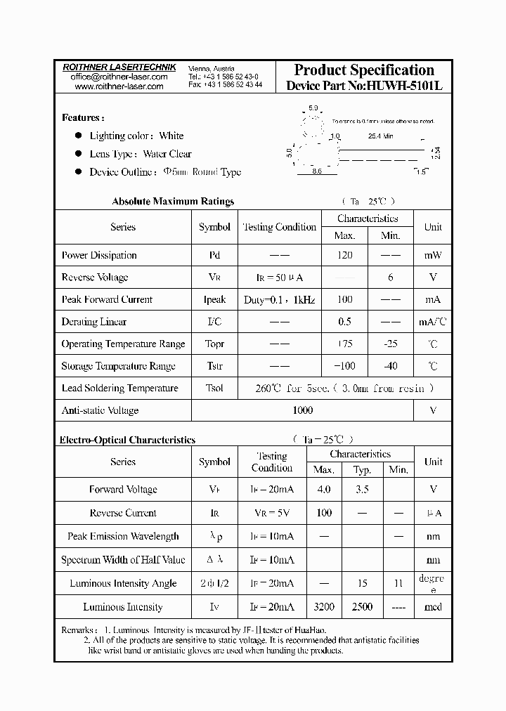 HUWH-5101L_4187791.PDF Datasheet