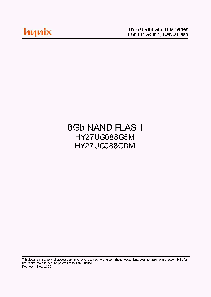 HY27UG088G5M_4578388.PDF Datasheet