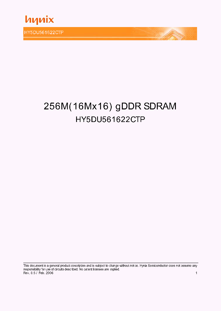 HY5DU561622CTP-28_4542529.PDF Datasheet