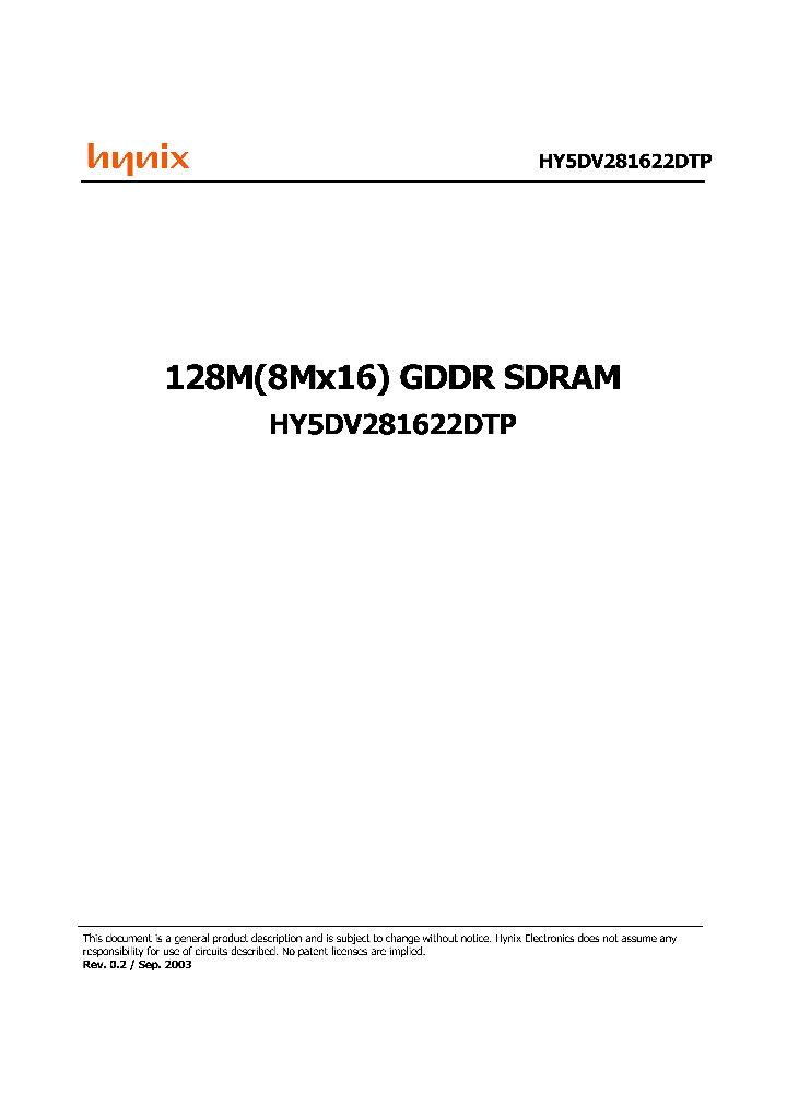 HY5DV281622DTP_4650234.PDF Datasheet