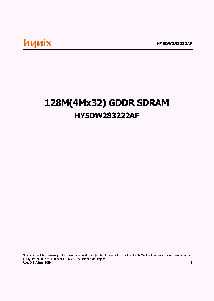 HY5DW283222AF_4548544.PDF Datasheet