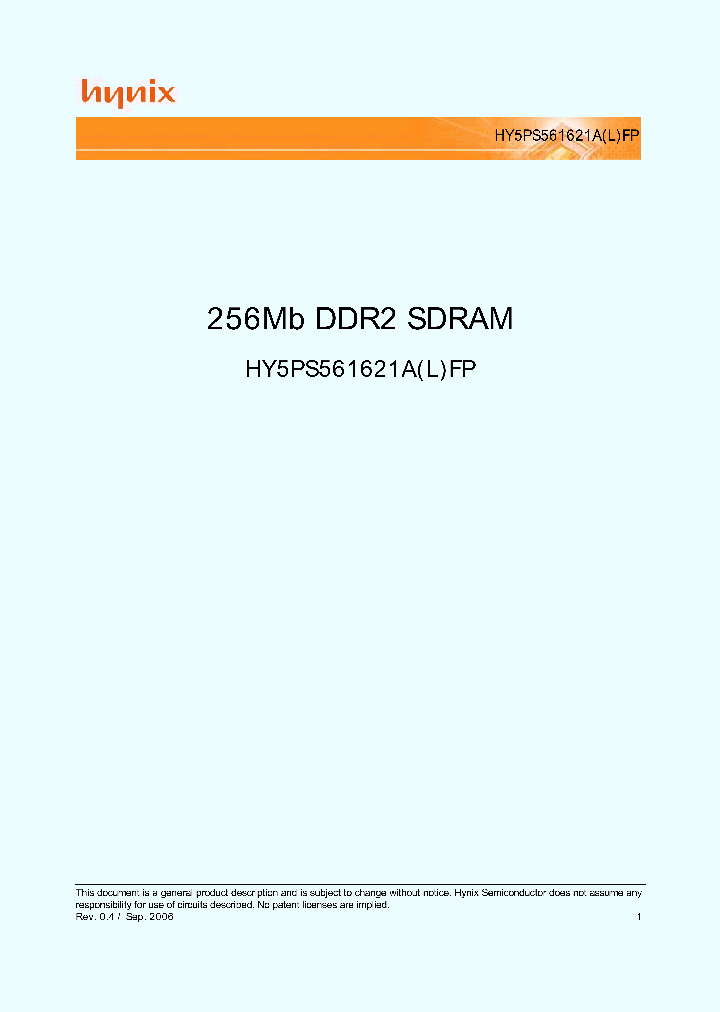 HY5PS561621AFP-C4_4587005.PDF Datasheet