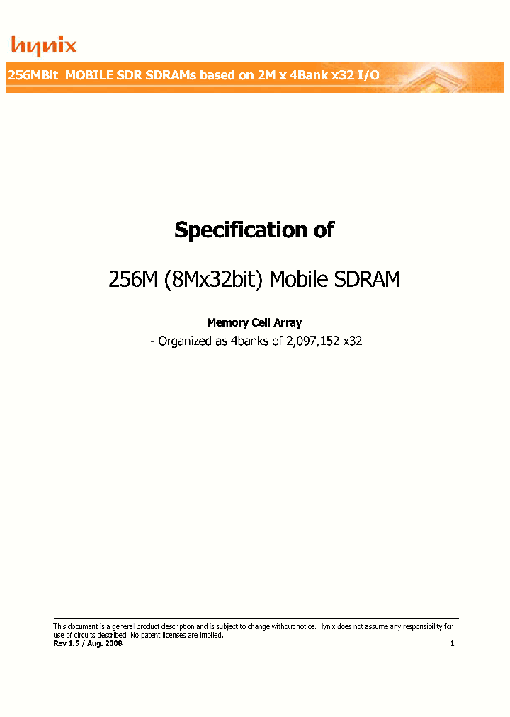 HY5S5B2CLFP-6E_4545578.PDF Datasheet