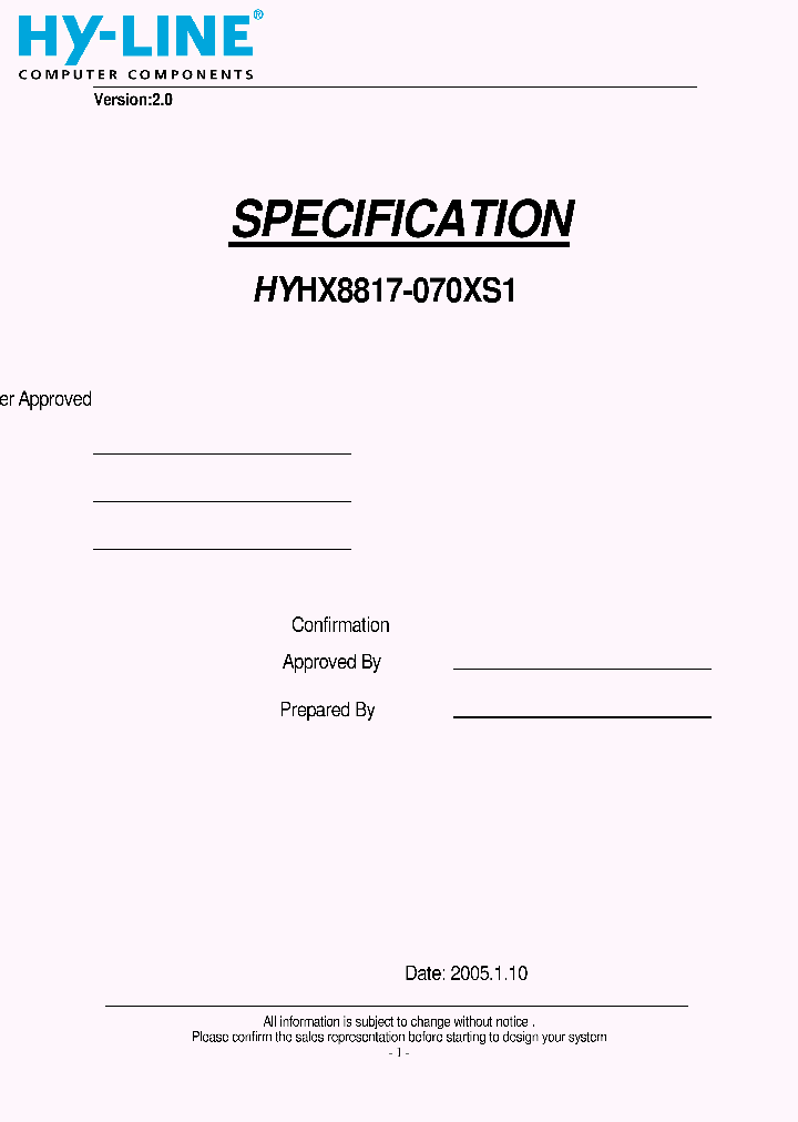HYHX8817-070XS1_4899483.PDF Datasheet