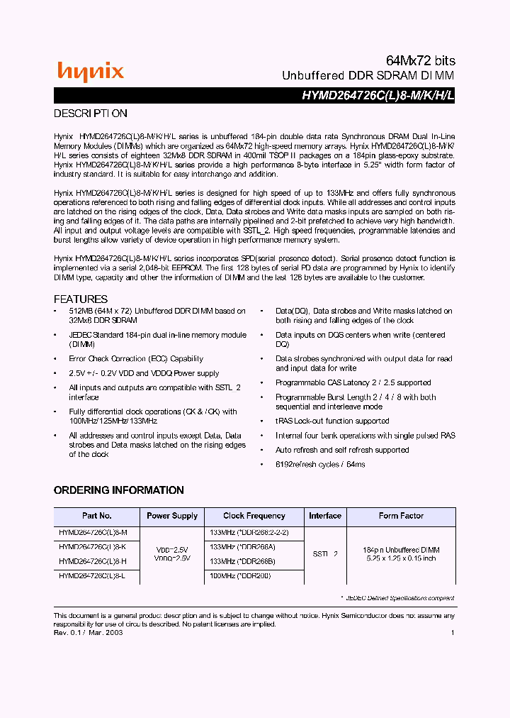 HYMD264726CL8-H_4776976.PDF Datasheet