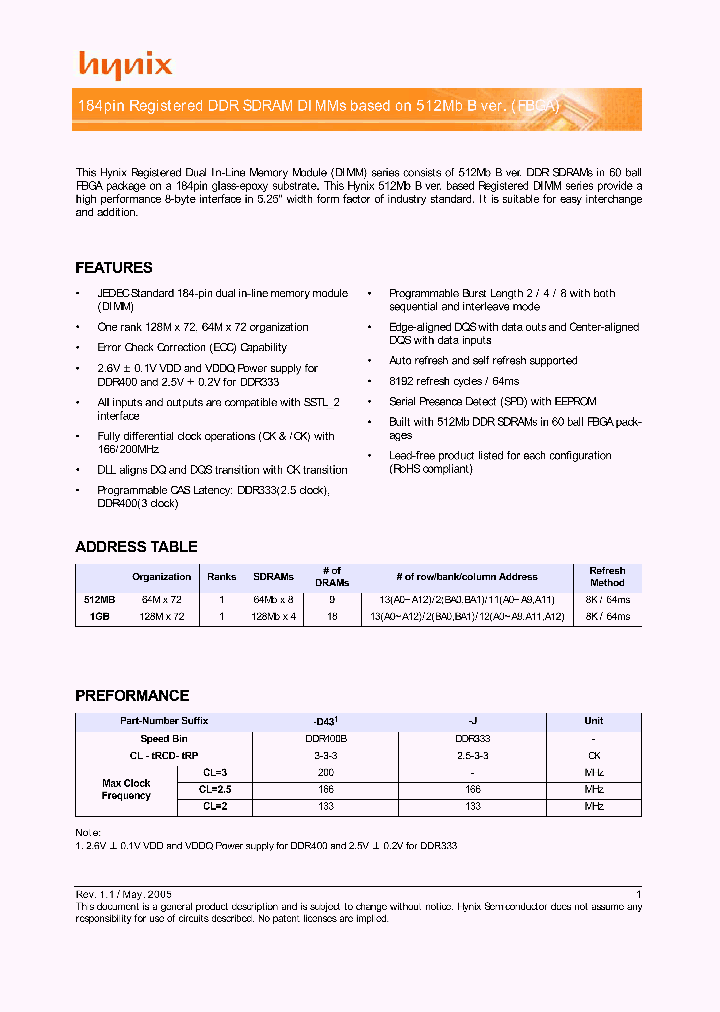 HYMD512G726BFP4N-D43_4537749.PDF Datasheet