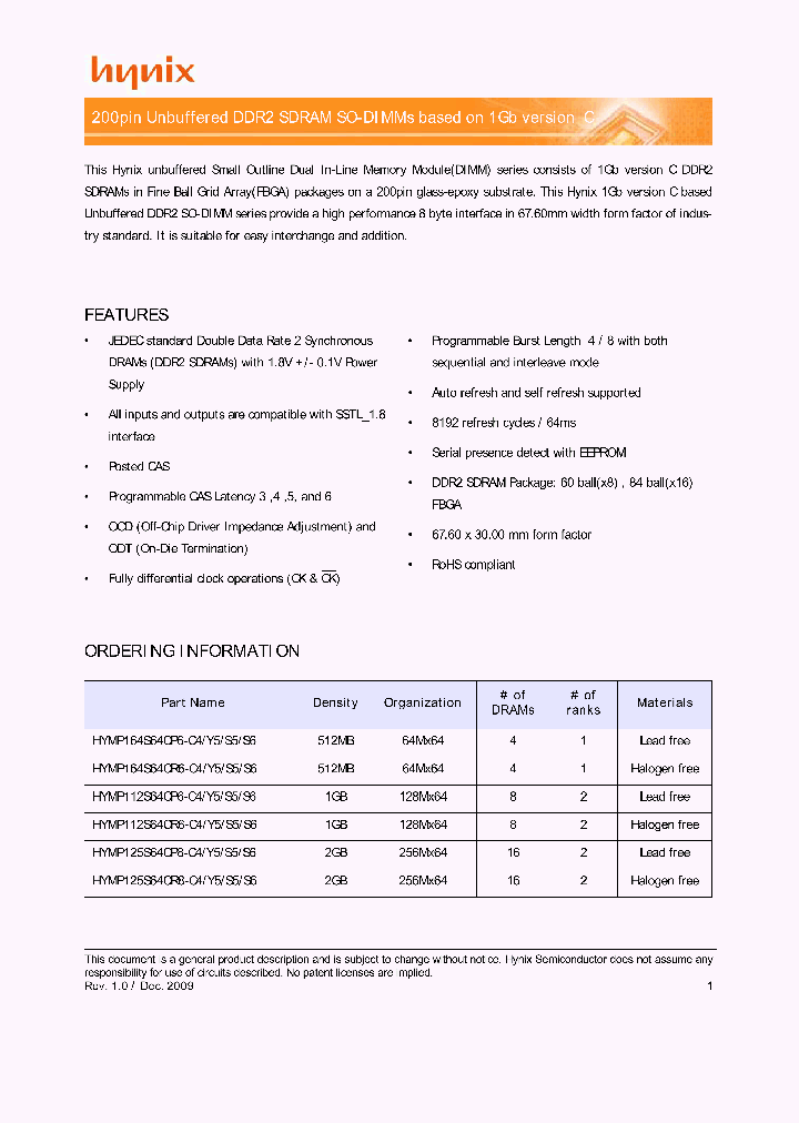 HYMP125S64CR8-C4_4586133.PDF Datasheet