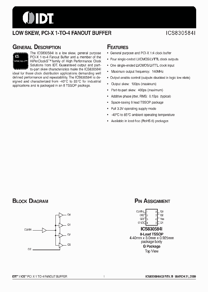 ICS830584I_4715805.PDF Datasheet
