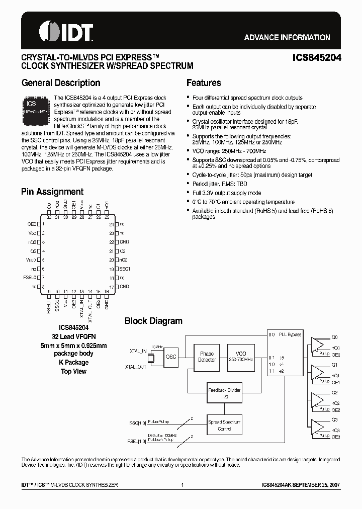 ICS845204_4667712.PDF Datasheet