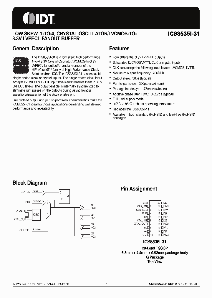ICS8535AGI-31_4192842.PDF Datasheet