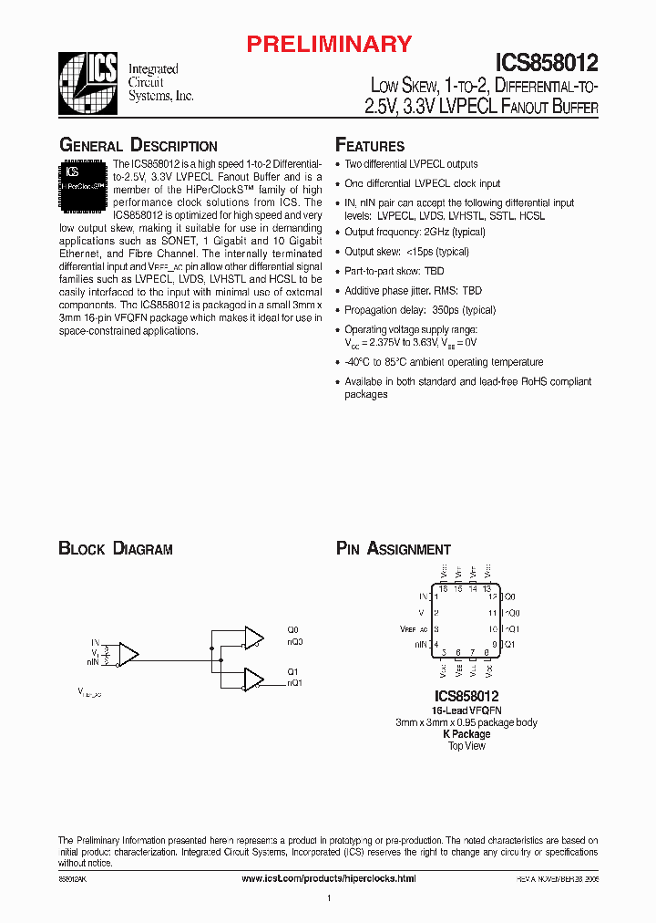 ICS858012AK_4778847.PDF Datasheet