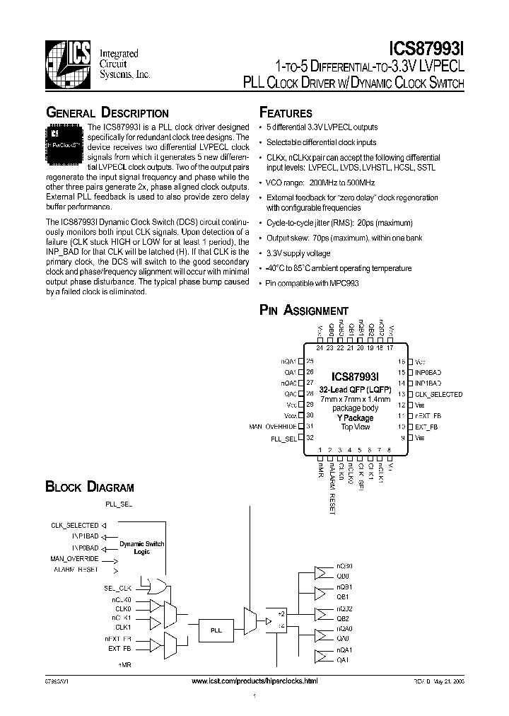 ICS87993AYI_4222516.PDF Datasheet