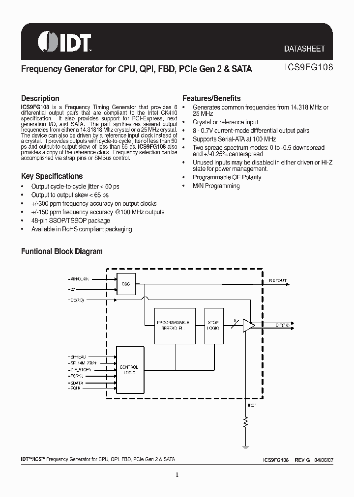 ICS9FG108YFLF-T_4354484.PDF Datasheet