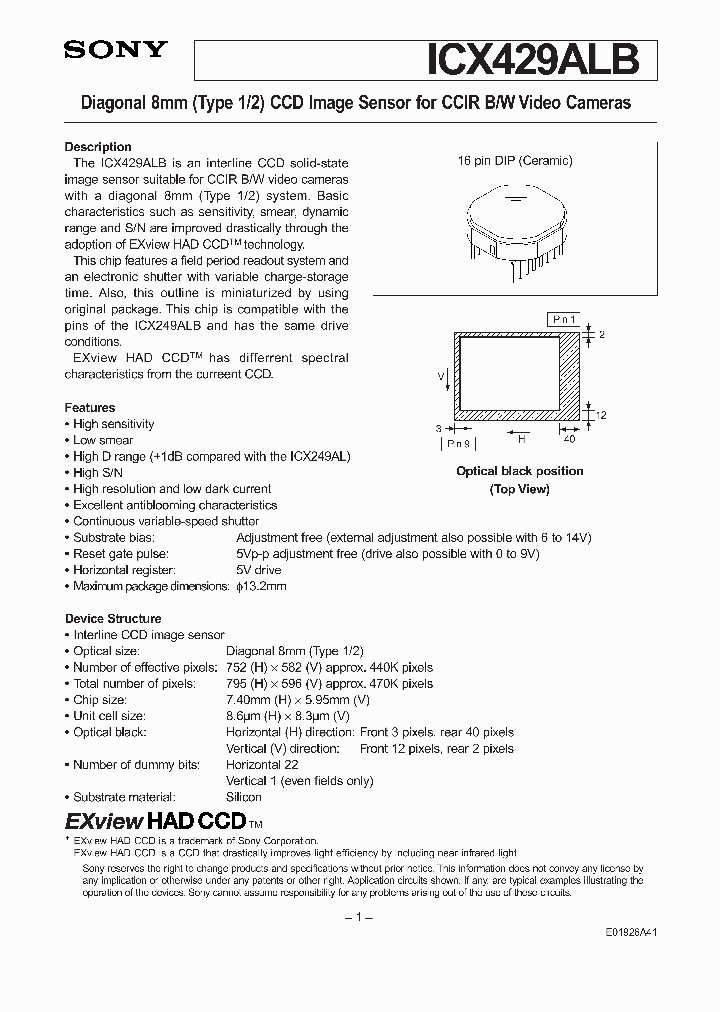ICX429ALB_4553780.PDF Datasheet