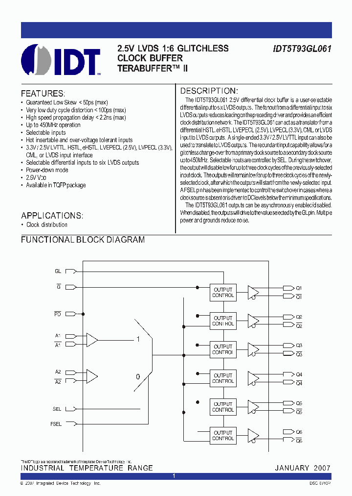 IDT5T93GL061_4225482.PDF Datasheet