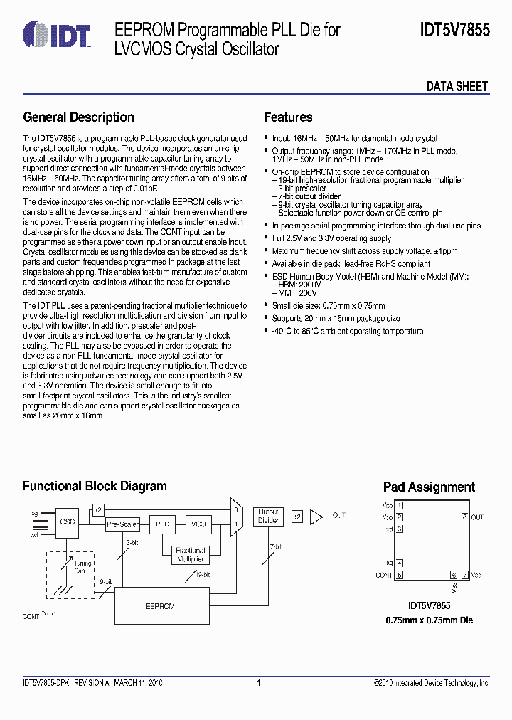 IDT5V7855_4796205.PDF Datasheet