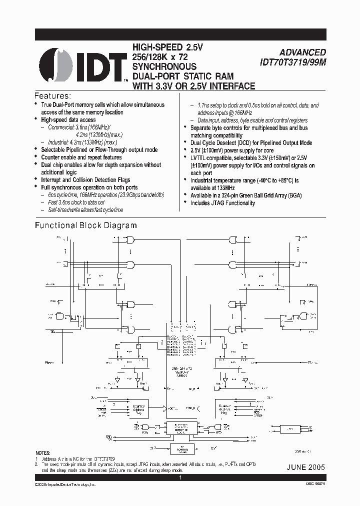 IDT70T3719MS166BBG_4628196.PDF Datasheet
