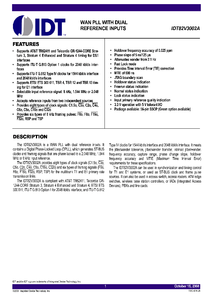 IDT82V3002A08_4548137.PDF Datasheet