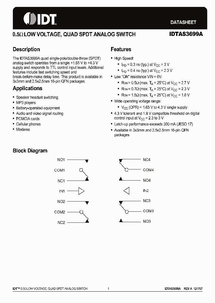 IDTAS3699ANDG8_4626920.PDF Datasheet
