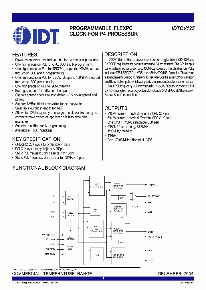IDTCV125_4192803.PDF Datasheet
