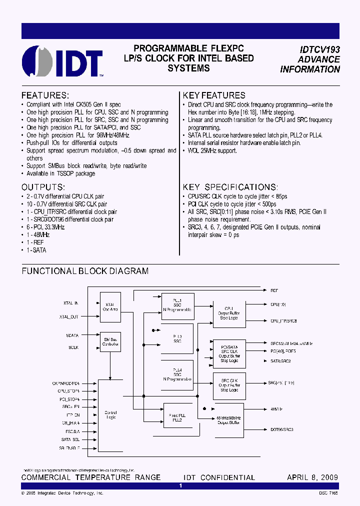 IDTCV193CPVG8_4516683.PDF Datasheet
