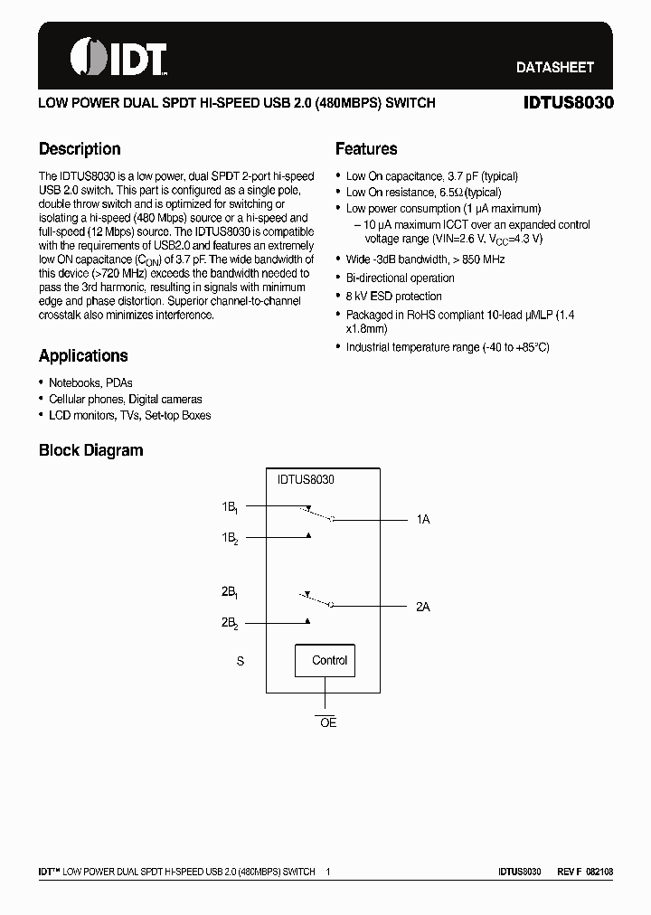 IDTUS8030_4585596.PDF Datasheet