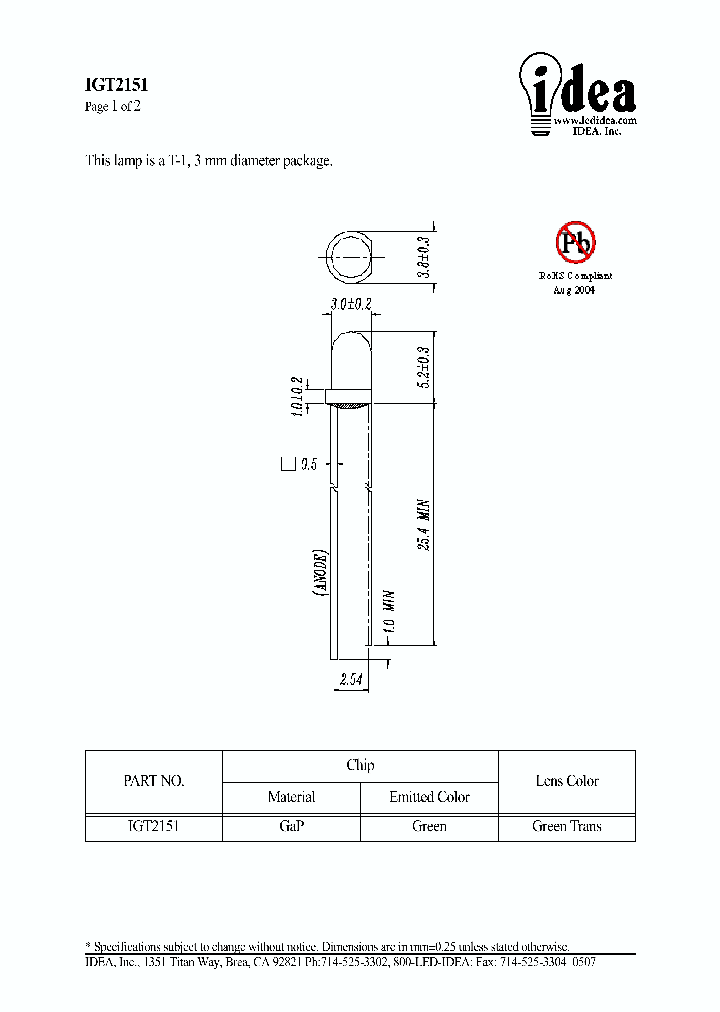 IGT2151_4640627.PDF Datasheet
