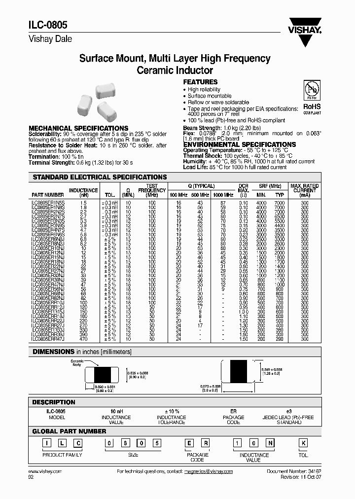 ILC0805ER3N3S_4610188.PDF Datasheet
