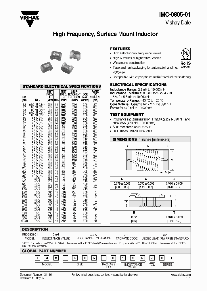 IMC0805ER10NJ01_4255579.PDF Datasheet