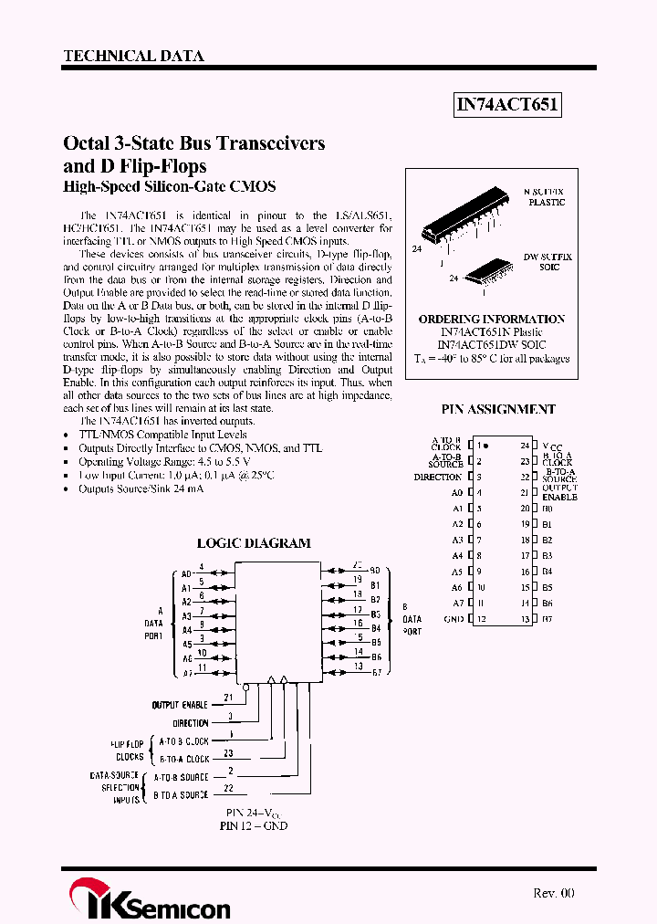 IN74ACT651_4289890.PDF Datasheet