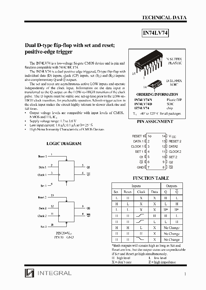 IN74LV74_4813246.PDF Datasheet