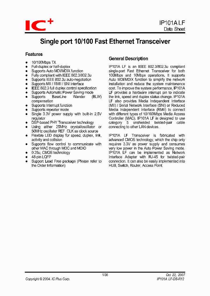 IP101ALF-DS-R10_4629684.PDF Datasheet