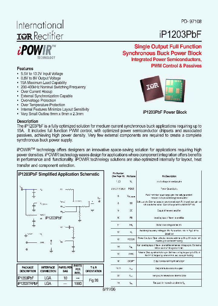 IP1203PBF_4341278.PDF Datasheet