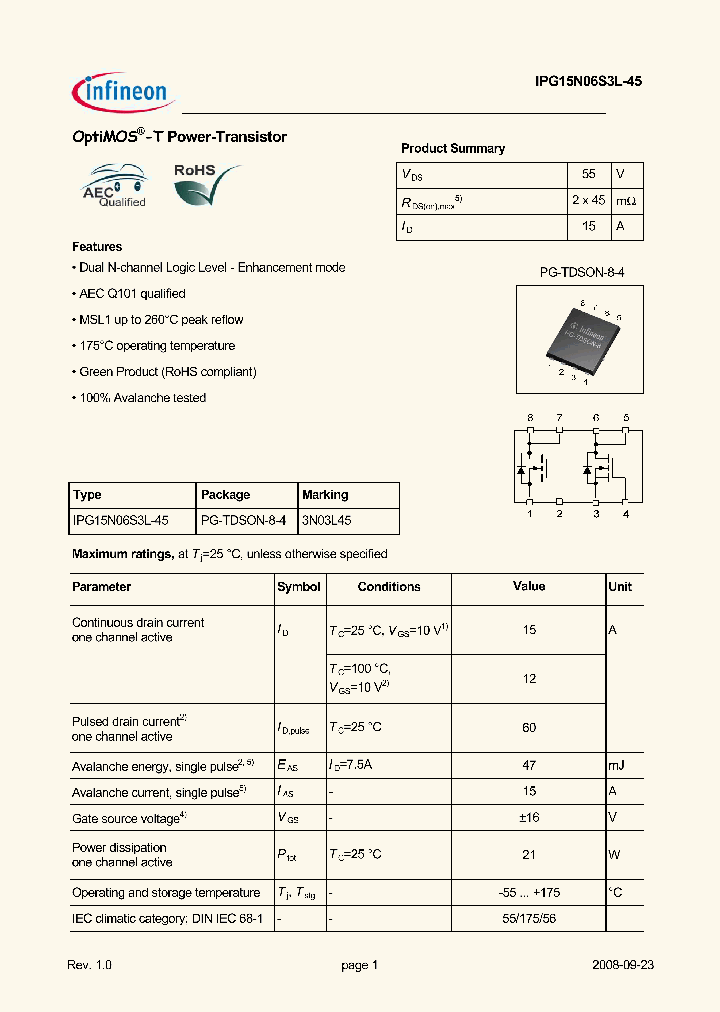 IPG15N06S3L-45_4534609.PDF Datasheet