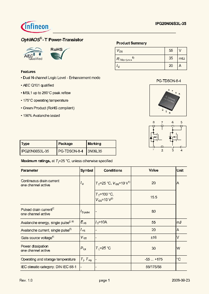 IPG20N06S3L-35_4534608.PDF Datasheet