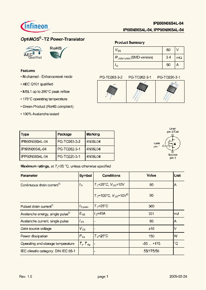 IPP90N06S4L-04_4523575.PDF Datasheet