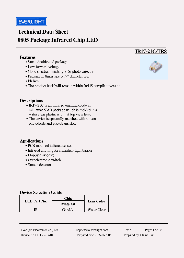 IR17-21C-TR8_4243934.PDF Datasheet