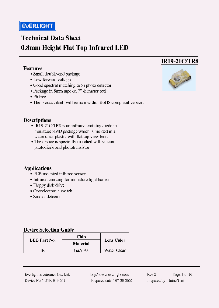 IR19-21C-TR8_4189995.PDF Datasheet