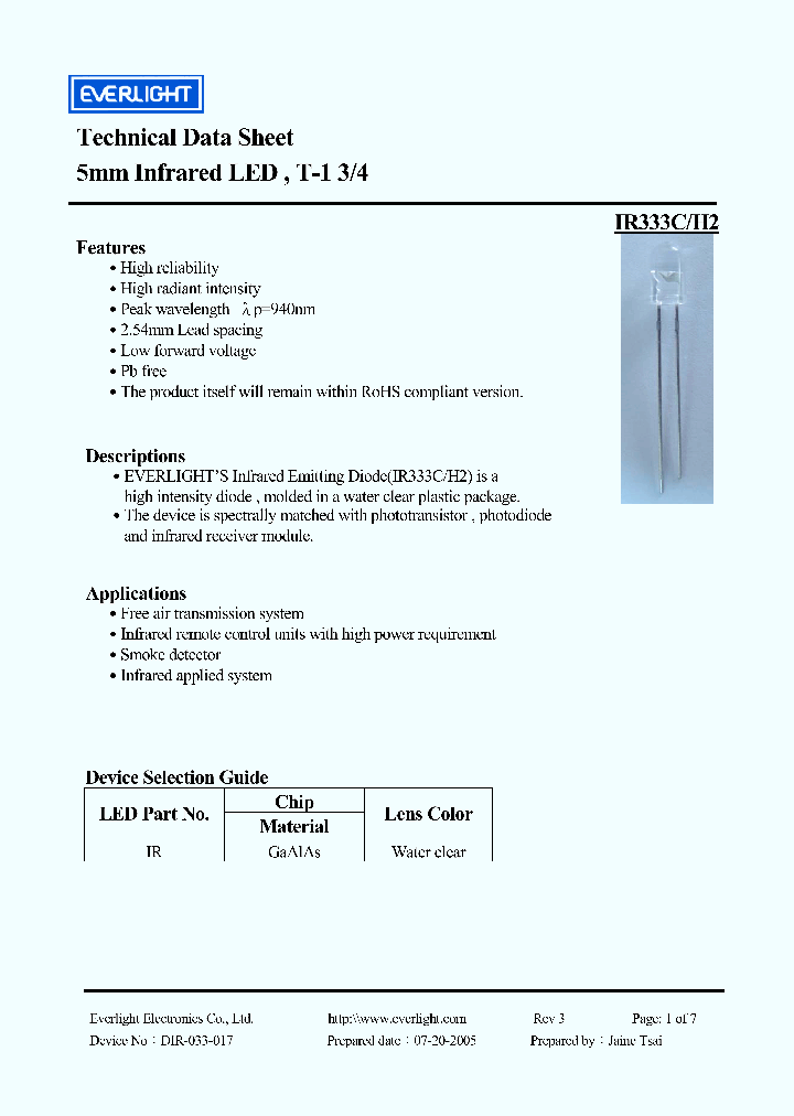 IR333C-H2_4189645.PDF Datasheet