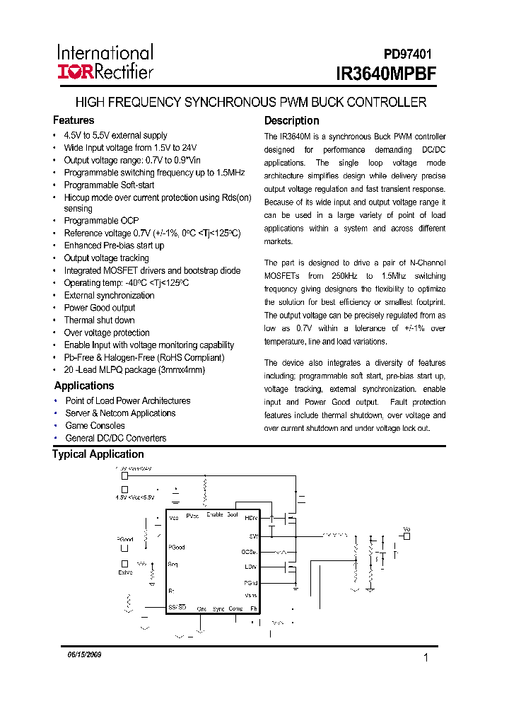 IR3640MPBF_4442381.PDF Datasheet