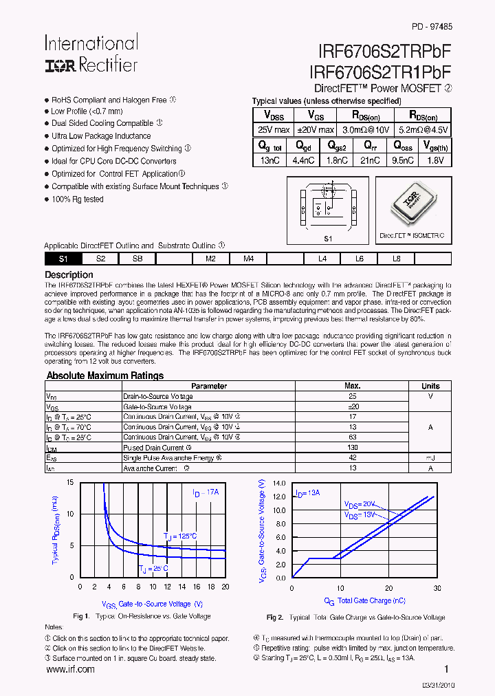 IRF6706S2TR1PBF_4558459.PDF Datasheet
