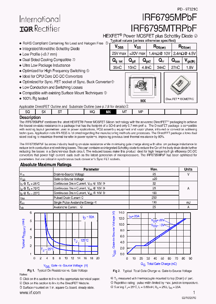 IRF6795MPBF10_4701529.PDF Datasheet