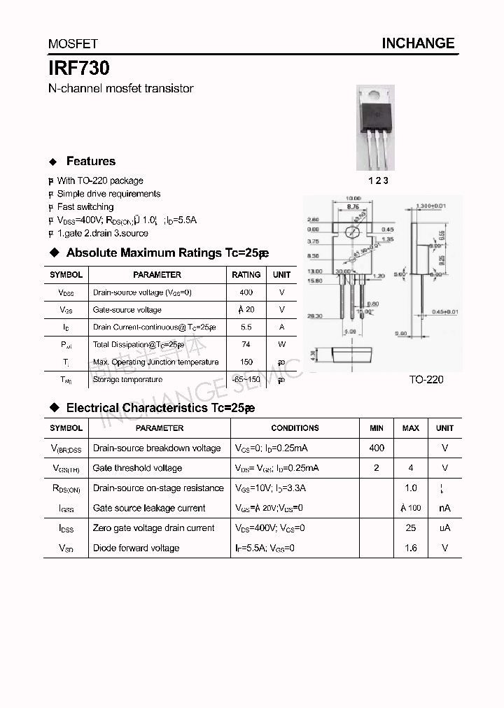 IRF730_4334402.PDF Datasheet
