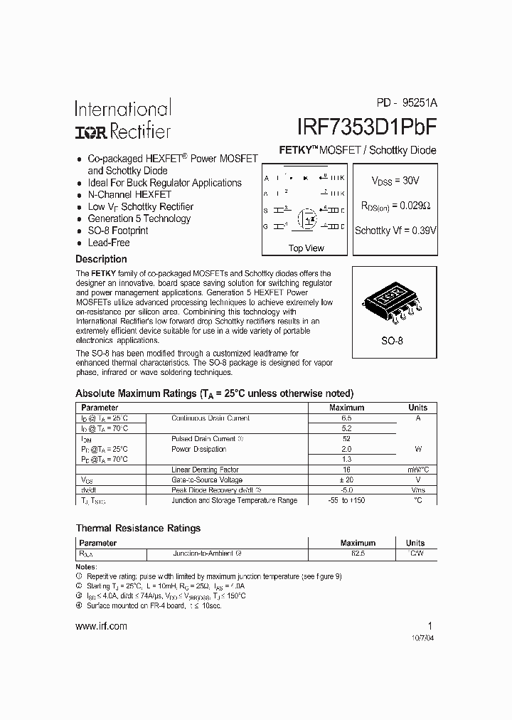 IRF7353D1PBF_4398995.PDF Datasheet