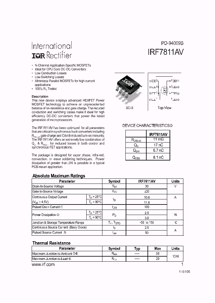 IRF7811AV05_4189345.PDF Datasheet