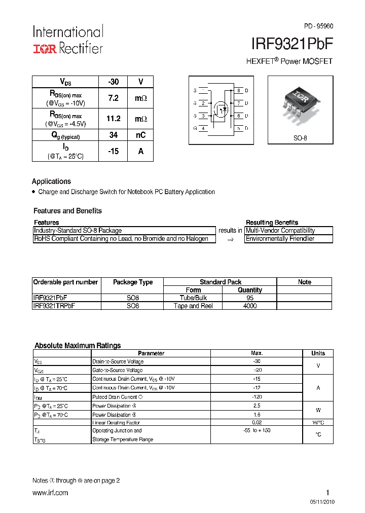 IRF9321PBF_4889471.PDF Datasheet