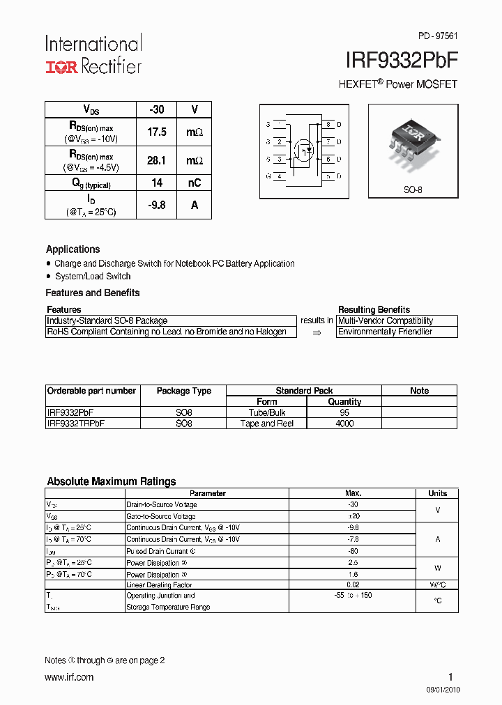IRF9332PBF_4896392.PDF Datasheet