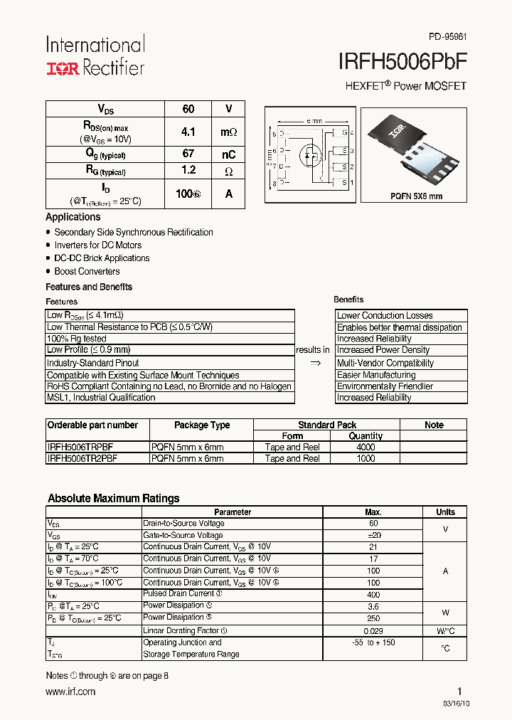 IRFH5006PBF_4894164.PDF Datasheet