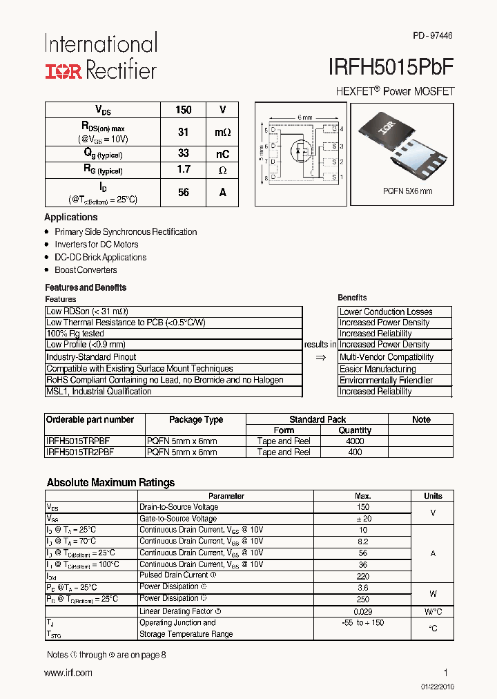 IRFH5015TR2PBF_4889556.PDF Datasheet