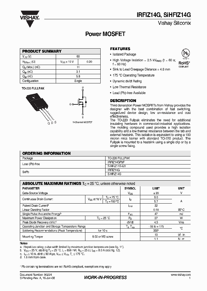 IRFIZ14G_4300548.PDF Datasheet